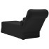 Chaise longue respaldo reposabrazos derecho terciopelo