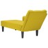 Chaise longue con reposabrazos derecho terciopelo