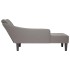 Chaise longue con reposabrazos derecho tela color