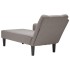 Chaise longue con reposabrazos derecho tela color