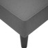 Chaise longue con reposabrazos derecho tela gris