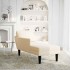 Chaise longue con cojín de tela de pana