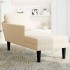 Chaise longue con cojín de tela de pana