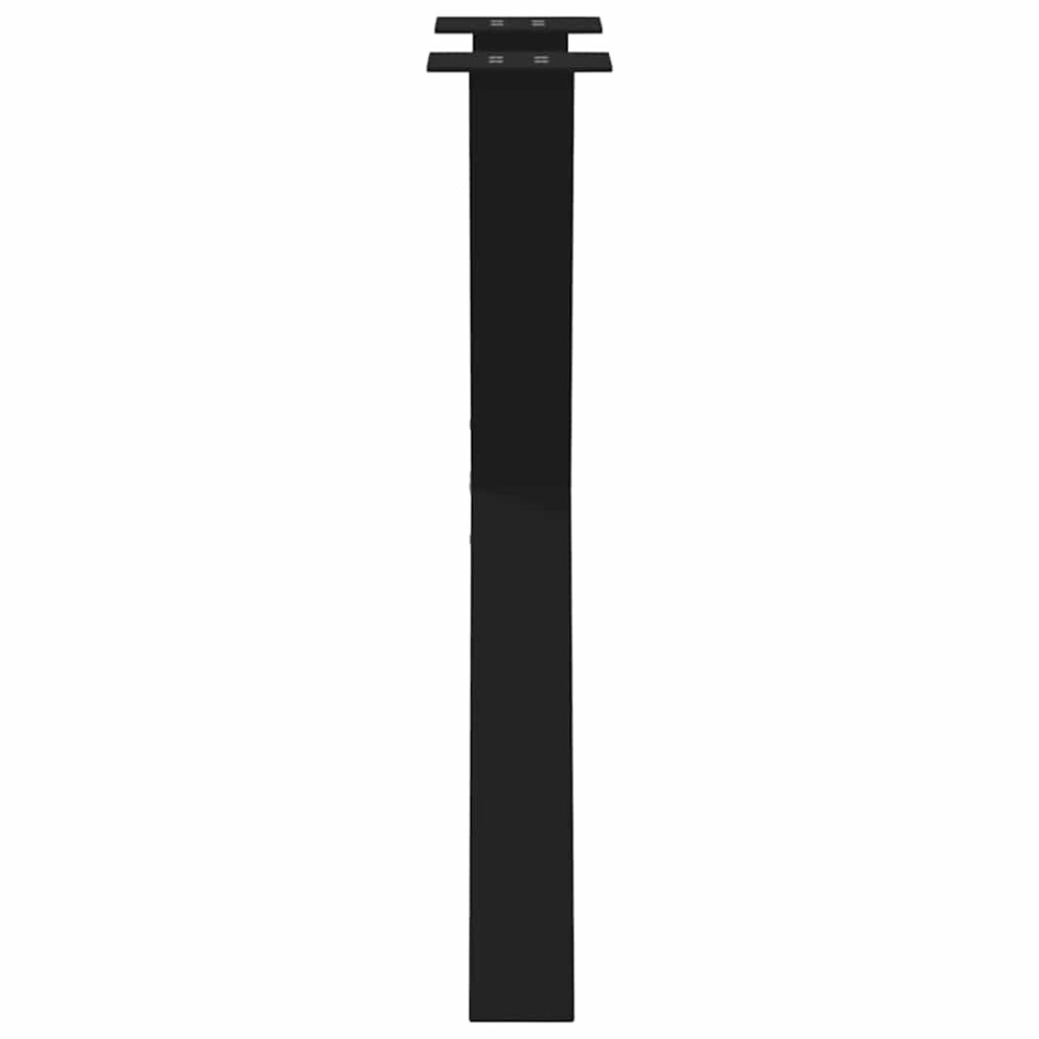 Patas para mesa comedor forma X 2uds acero negro 50x(72-73)