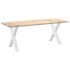 Patas para mesa de comedor en forma de X 2 uds acero