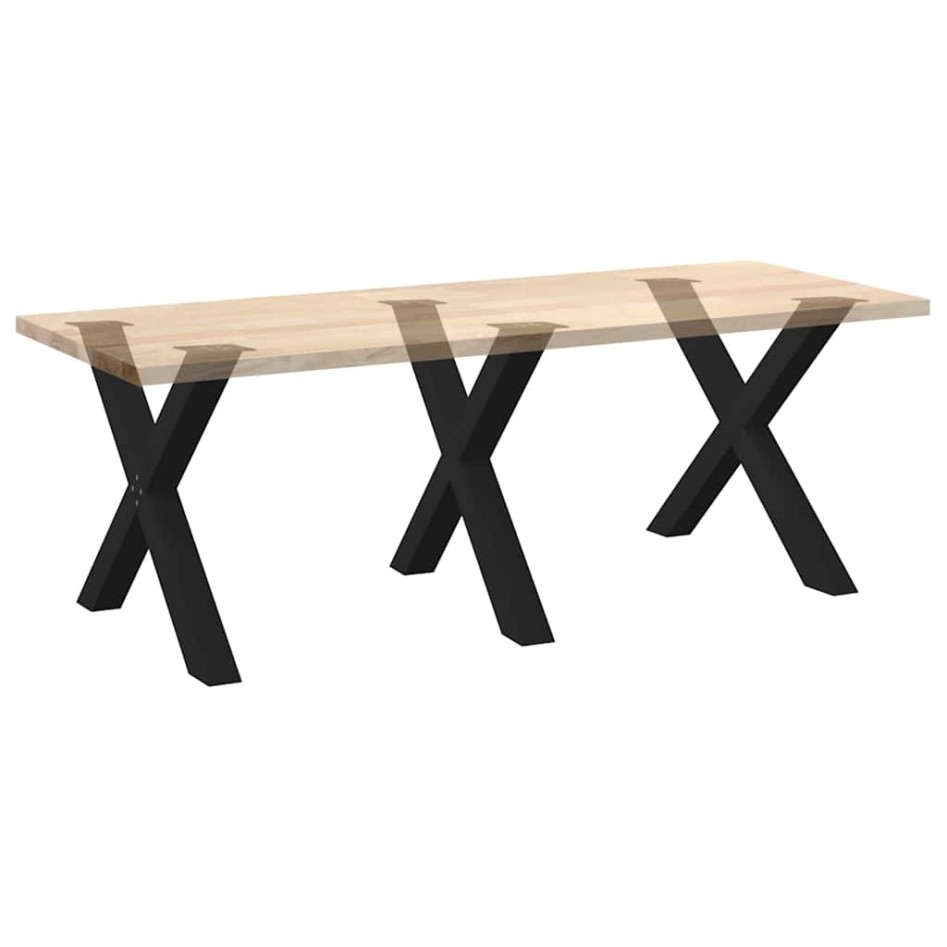 Patas para mesa de comedor en forma de X 3 uds acero