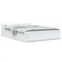 Estructura de cama con cajones blanco 120x200