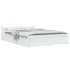 Estructura de cama con cajones blanco 120x200