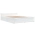 Estructura de cama con cajones blanco 120x200