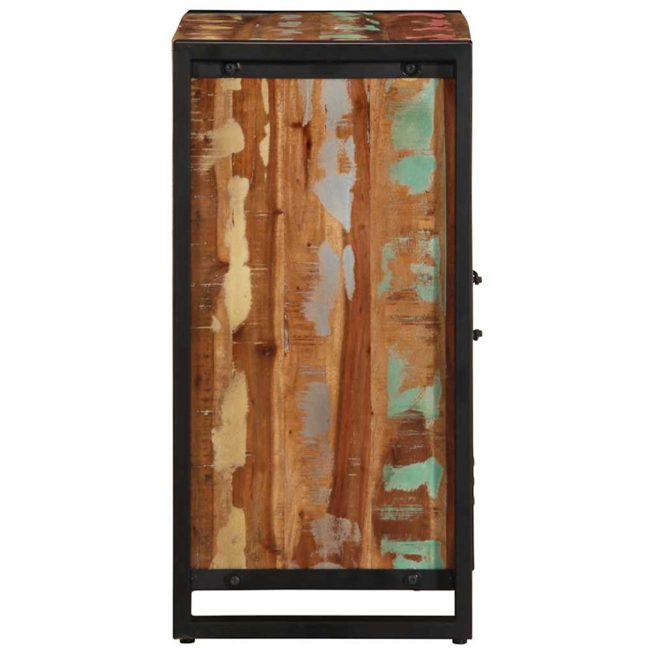 Aparador madera maciza reciclada multicolor 55x35x70