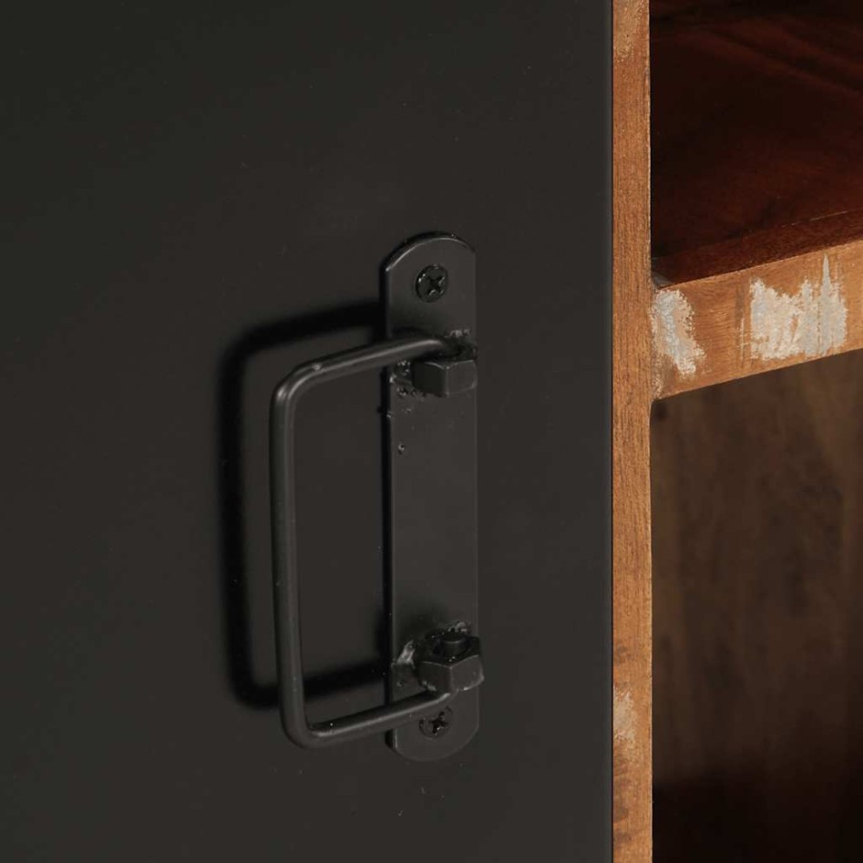 Aparador madera maciza reciclada multicolor 55x35x70