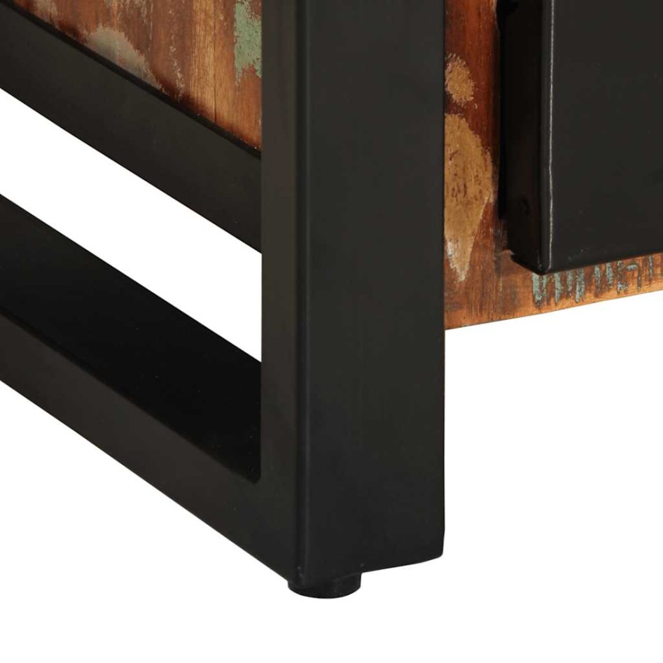 Aparador madera maciza reciclada multicolor 55x35x70