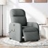 Sillón reclinable de masaje eléctrico tela gris