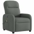 Sillón reclinable de masaje eléctrico tela gris
