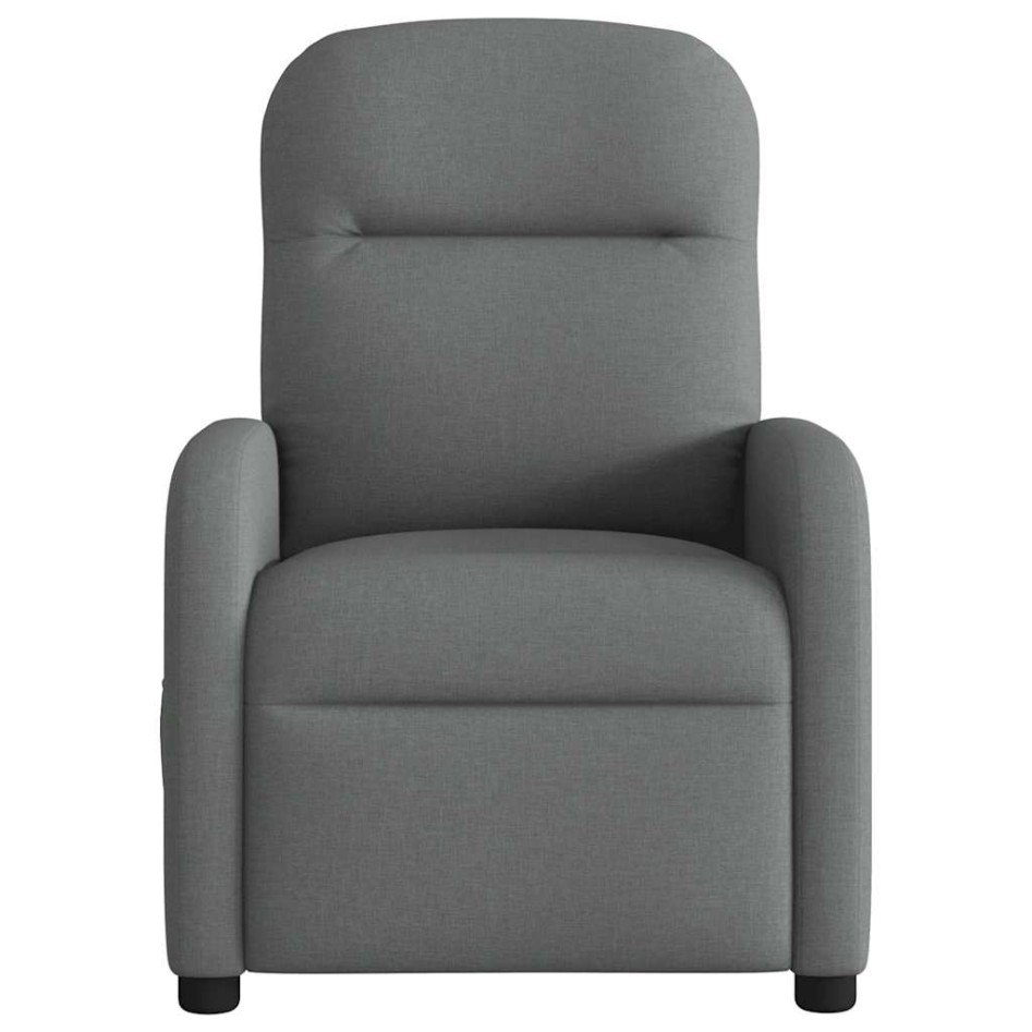 Sillón reclinable de masaje eléctrico tela gris