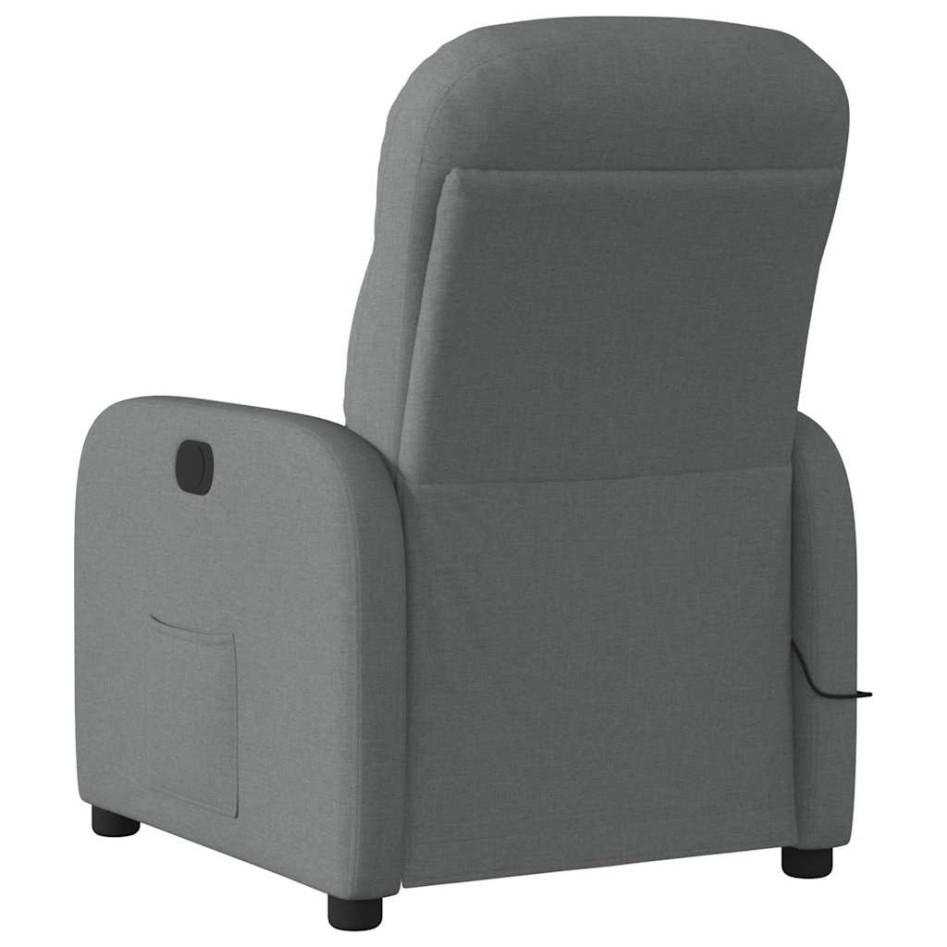 Sillón reclinable de masaje eléctrico tela gris