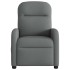 Sillón de masaje reclinable de tela gris