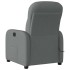 Sillón de masaje reclinable de tela gris