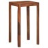 Mesa alta de madera maciza de acacia 60x60x107