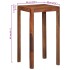 Mesa alta de madera maciza de acacia 60x60x107