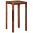 Mesa alta de madera maciza de acacia 60x60x107