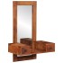Espejo de pared con cajones madera maciza de acacia 60x33x90