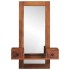 Espejo de pared con cajones madera maciza de acacia 60x33x90