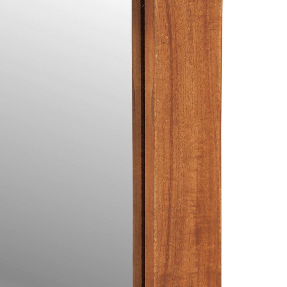 Espejo de pared con cajones madera maciza de acacia 60x33x90