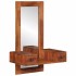 Espejo de pared con cajones madera maciza de acacia 60x33x90