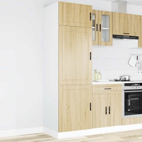 Mueble de cocina Porto de madera contrachapada roble