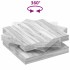 Mesa de centro giratoria 360 grados gris Sonoma 90x90x34,5