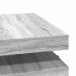 Mesa de centro giratoria 360 grados gris Sonoma 90x90x34,5