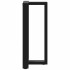 Patas de mesa de bar forma T 2 uds acero negro 50x35x(90-91)