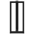 Patas de mesa de bar forma T 2 uds acero negro 50x35x(90-91)