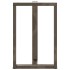Patas de mesa bar forma T 2 uds acero natural 60x35x(90-91)
