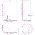 Patas de mesa bar forma T 2 uds acero natural 60x35x(90-91)