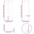 Patas de mesa bar forma T 2 uds acero negro 50x35x(100-101)