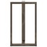 Patas mesa bar forma T 2 uds acero natural 60x35x(100-101)