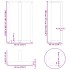 Patas mesa bar forma T 2 uds acero natural 60x35x(100-101)