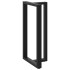 Patas de mesa bar forma T 2 uds acero negro 60x35x(110-111)