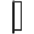 Patas de mesa bar forma T 2 uds acero negro 60x35x(110-111)