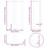 Patas de mesa bar forma T 2 uds acero negro 60x35x(110-111)
