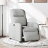 Sillón reclinable eléctrico de tela gris