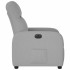 Sillón reclinable eléctrico de tela gris