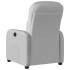 Sillón reclinable eléctrico de tela gris