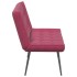 Banco de terciopelo rojo vino tinto 110x74x84