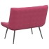 Banco de terciopelo rojo vino tinto 110x74x84