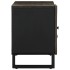 Mueble de TV madera maciza de mango negro 105x33x46