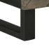 Mueble de TV madera maciza de mango negro 100x33x46