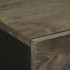 Aparador negro 60x33x75 cm madera maciza